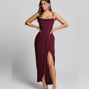 harleen asymmetrical trim mini dress Hyacinth House Black Asymmetrical Angelique Mini Dress Black / XS